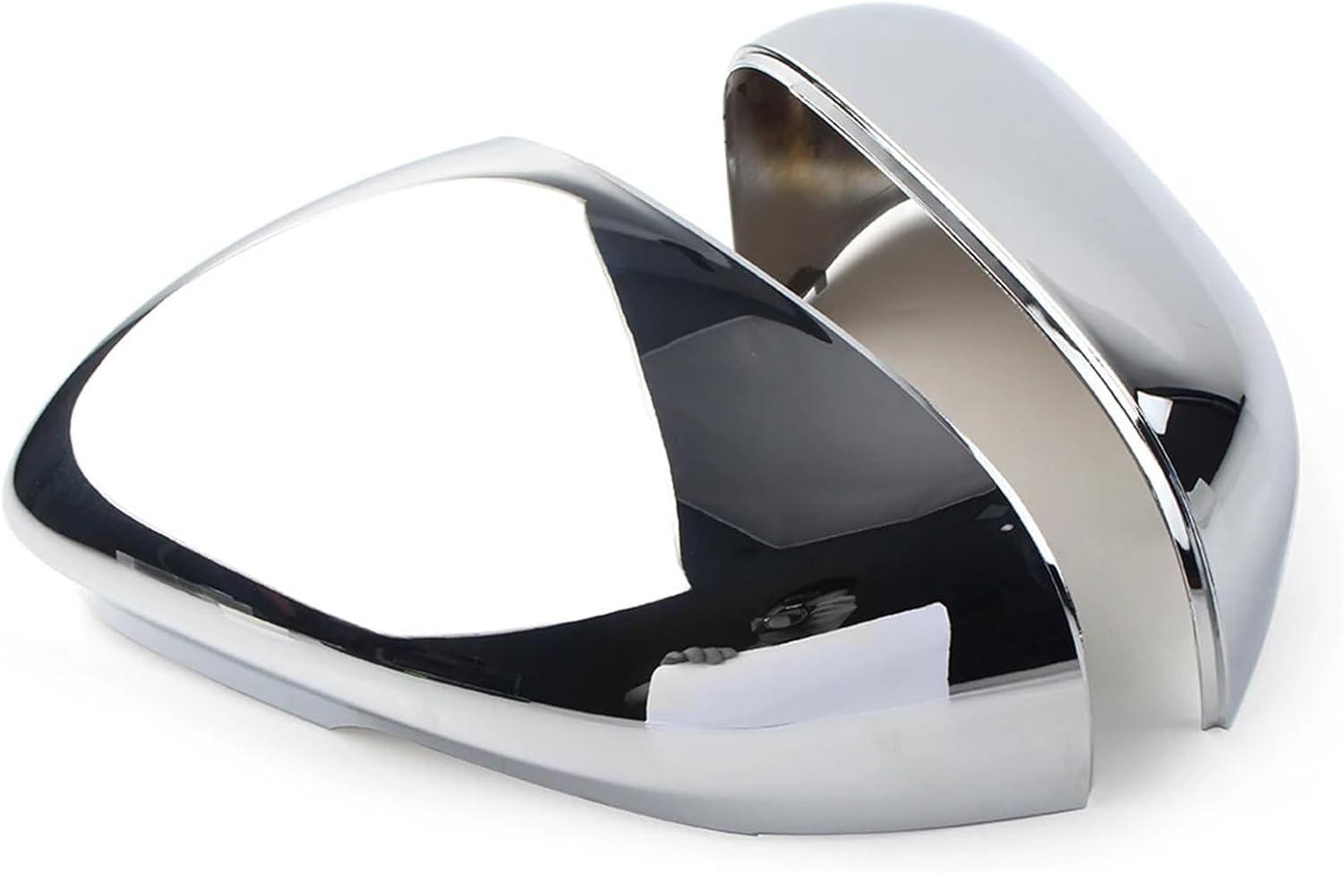 1 Pair Car Rear Side View Mirror Cover Cap Chrome Compatible For Jaguar XF XFR XFR-S XE XJ XJR XK XKR XKR-S ABS Plastic Car-styling