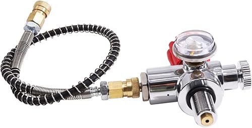 Miniatura 9 de TUXING Compresor de aire del PWP 4500PSI, sistema de carga de alta presión del estruendo del tanque del CO2 de la válvula del acero inoxidable de la