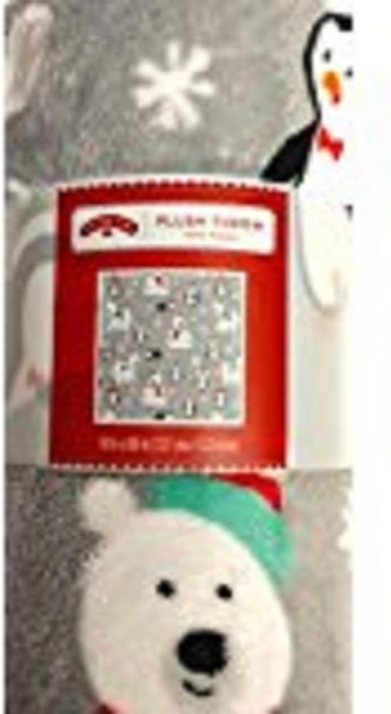 Holiday Time Polar Critters Plush Throw 50 X 60 Inch