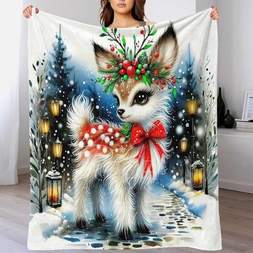 Couverture douillette cerf 3D microfibre de lit haute qualité