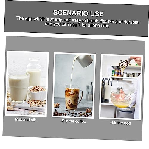 UPKOCH 6 Pçs Mini Batedor De Mão Espuma Fabricante Espuma Leite Espumante Portátil Para Café Recarre