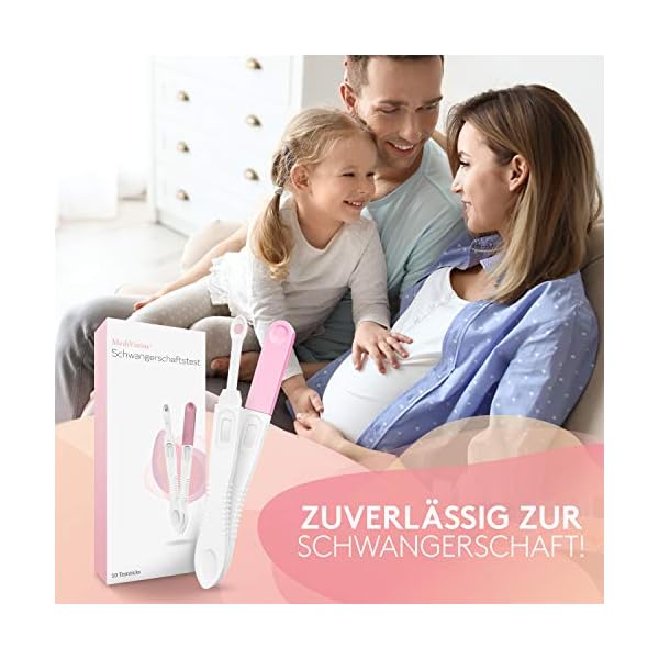 MediVinius® - 3 Schwangerschaftstests - mit 99,9% sicherem Ergebnis - 25 mIU Pregnancy Tests für schnelle Klarheit – Bild 3