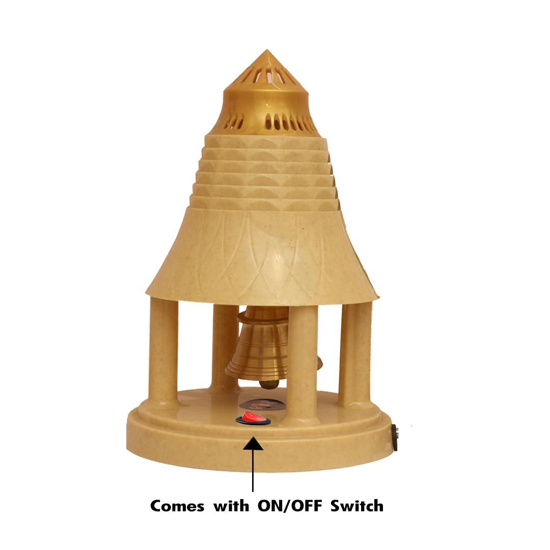 Brass Automatic Pooja Bell - Serene Home Decor -6