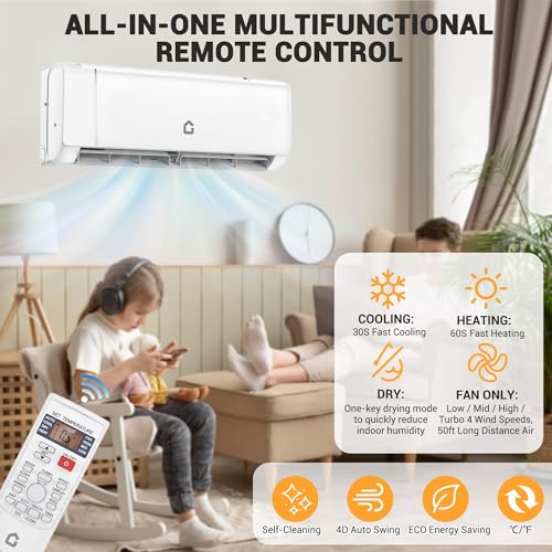 Smartphone app controlling mini split air conditioner
