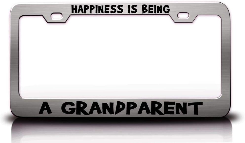 Happiness is Being A Grandparent Careers Professions Car SUV Truck License Plate Frame Ch f81