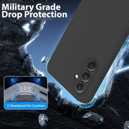 Image of LIRAMARK Liquid Silicone Soft Back Cover Case for Samsung Galaxy S26 5G| Soft Micro-Fibre Lining Inside | Camera Protection Bump (Black)