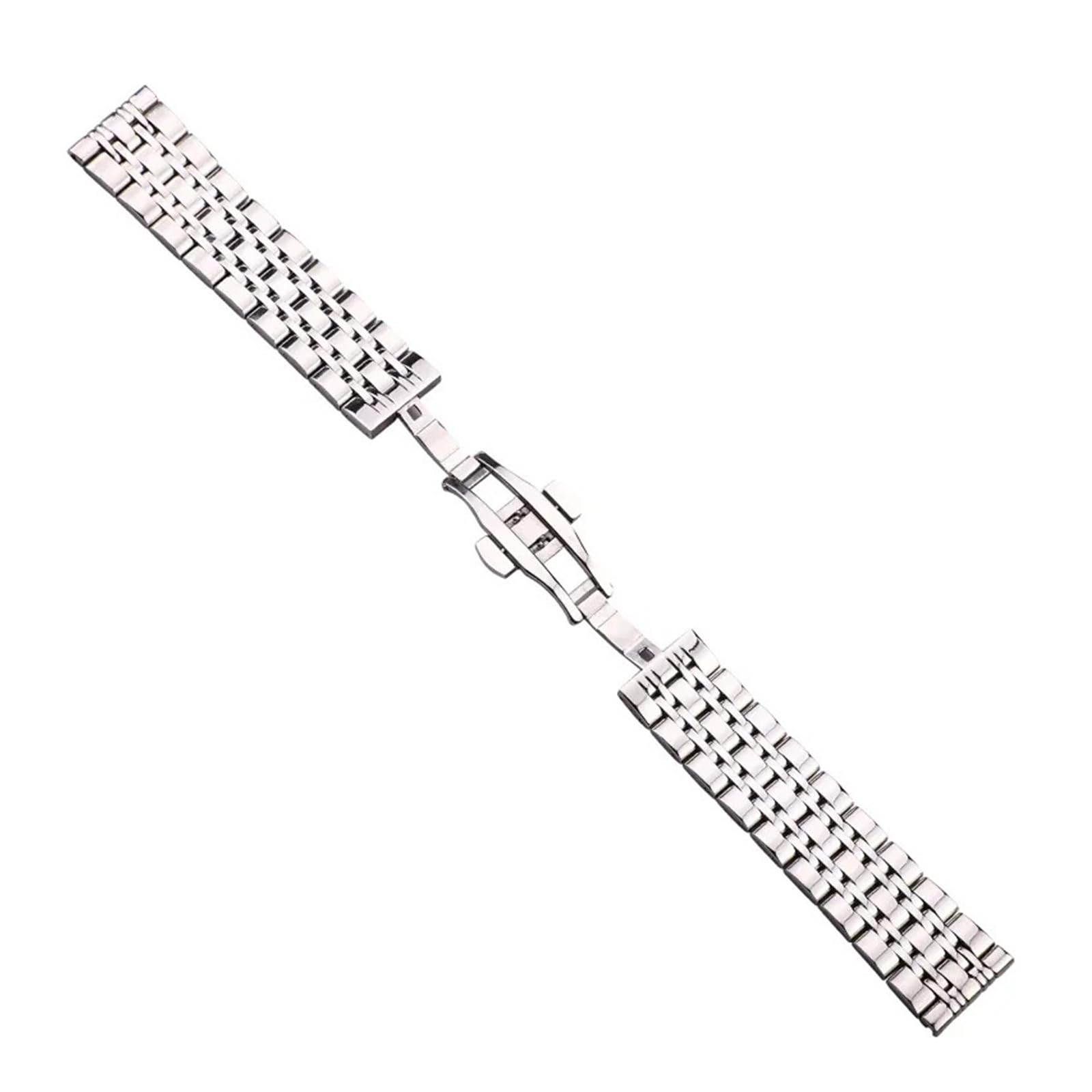 Pasek Ze Stali Nierdzewnej Do Zegarka, Srebrny Polerowany Pasek 18 20 22 24 Mm Bransoleta Do Smartwatcha