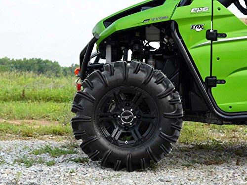 Superatv 1.5" Black Forward Offset A Arms For 2012+ Kawasaki Teryx 4/2014+ Kawasaki Teryx 800/2015+ Kawasaki Teryx | Fit Up To 30" Tires | 1.25” Tubing 25% Larger Than Stock! #TOP4