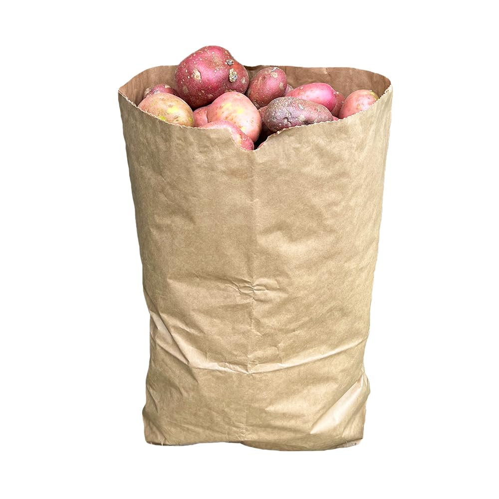 Recyclable Paper Potato Sack Holds Up To 15KG Packs Of 1, 3, 5,10, 20, 50, 100 (3, Natural)