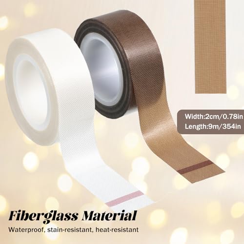 Bruislard 2 Rollen Lichtdiffusorband Led Diffusor 2 cm × 9 m Beige & Kaffee, Lichtdämpfende LED-Lichtleiste Abdeckaufkleber für leicht diffuses Licht