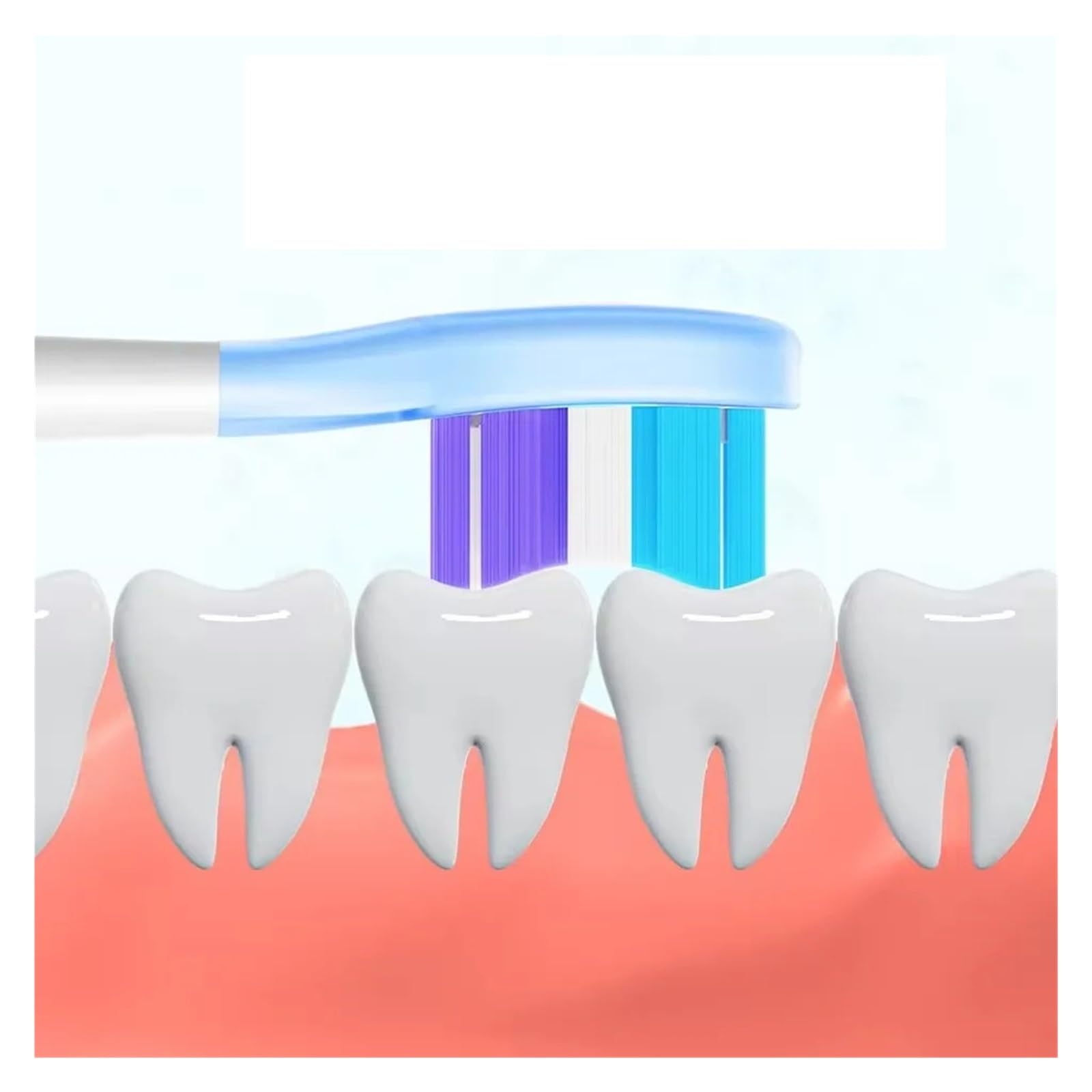 Testina di ricambio for spazzolino, compatibilità for Usmile tutte le serie Y1S/Y4/U1/U2/U3/P1/P4 ugelli in silicone morbido for da denti(8 hyaline purple)