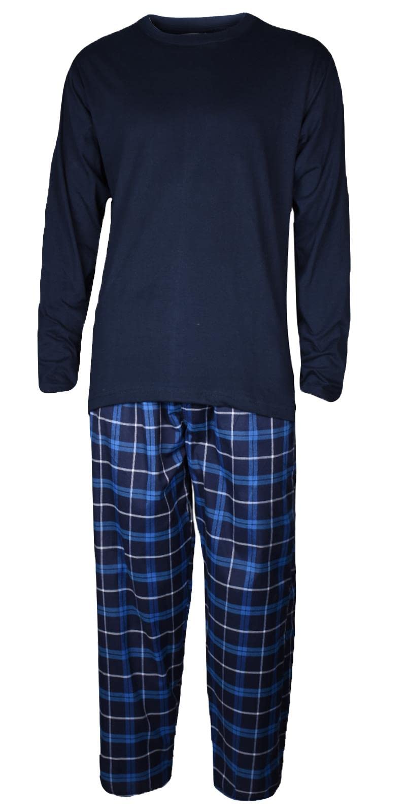 Gaffer Mens Pyjama Set Tshirt Pyjamas Men Pjs Loungewear Check Woven Sleepwear Pajama Bott...