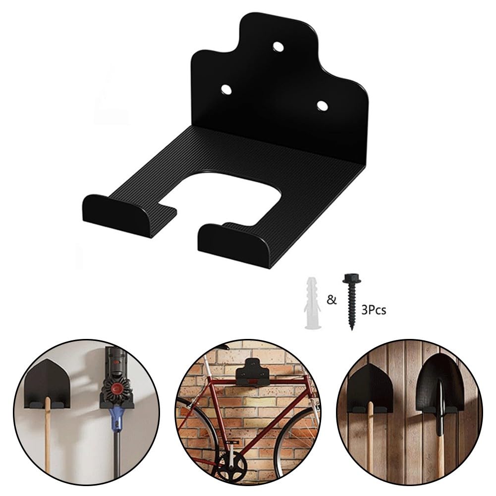 Gartenwerkzeug-Aufbewahrungsregal, robuster Edelstahl-Wandaufhänger für Trimmer, Schaufeln und Rechen, 2 Stück