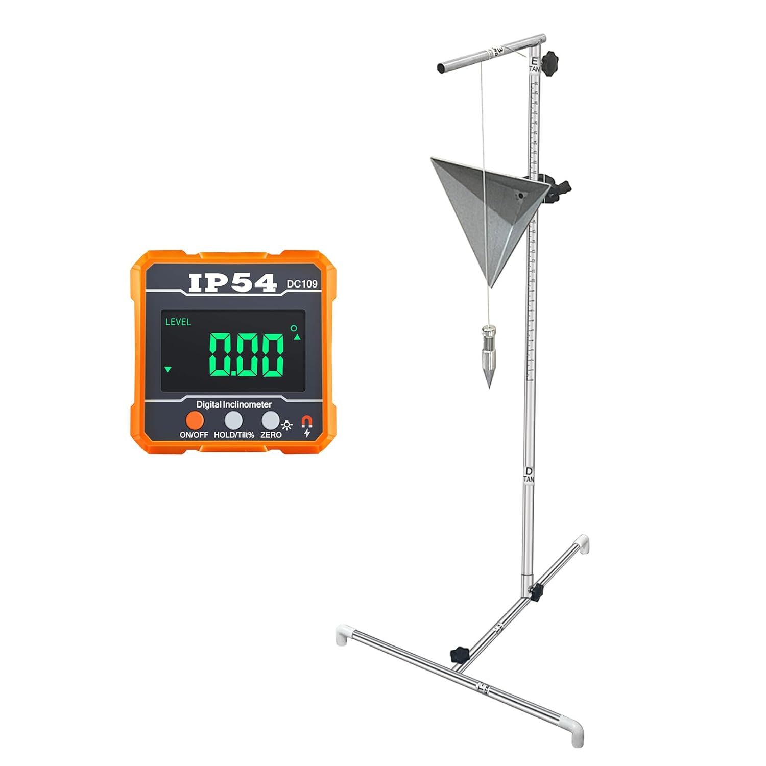 ADAS Calibration Tool Automotive Large Radar Aiming Corner Reflector Kit Included Plumb Bobs and Digital Angle Magnetic Protractor