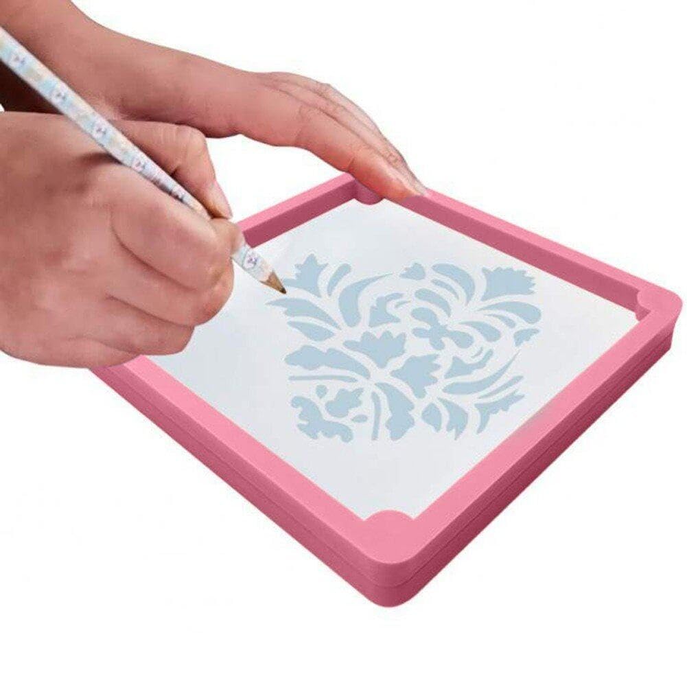 Fituenly Pink Cookie Stencil Fixing Frames Diy Mold Sugar Cookies Baking Magnetic Cookie Stencil Holder