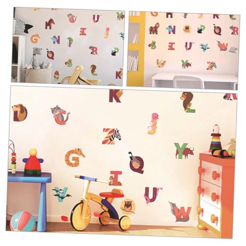 Vinilos Decorativos Alfabeto con Animales Cartoon 26 Letras miniatura 4