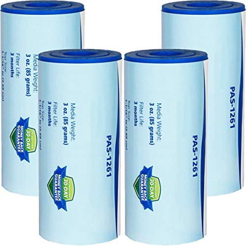 Tier1 Pool & Spa Filter Cartridge 4-pk | Replacement for Icon 136629 3-7 SF Skim, Pleatco PH-3.7-B, Filbur FC-3027, Unicel C-2304 and More | 4 sq ft Pleated Fabric Filter Media