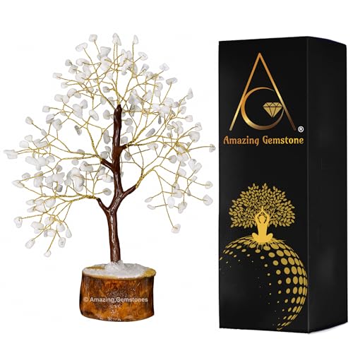 White Moonstone Tree of Life Home Decor