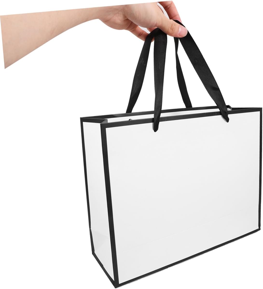 20pcs Paper Packing Bags Handles Party Favor Bags Bulk Reusable Storage Pouches for Party Supplies