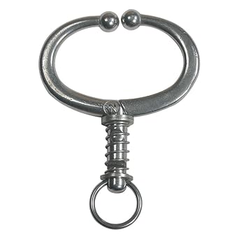 VICASKY Bull Nose Ring Traction Device for Cattle | Durable Stainless Steel Livestock Handling Tool | Lightweight & Comfortable Design | Ideal for Ranch and Veterinary Use 15.0 * 10.5Cm