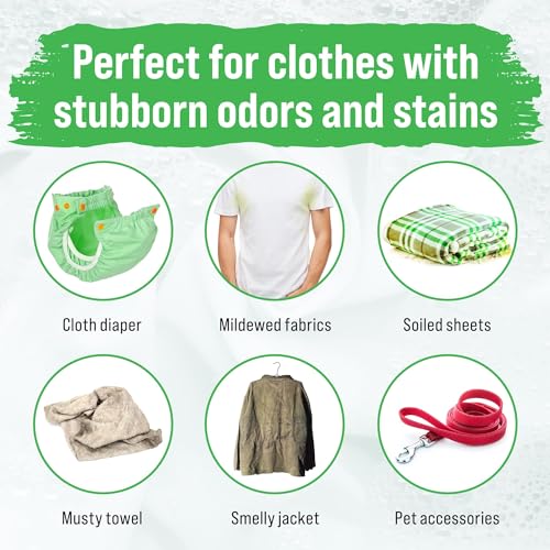 Rockin' Green Hard Rock Powder Laundry Detergent (90 Loads) - Natural Powdered Laundry Detergent, Sensitive Skin Laundry Powder (AC/DSea Breeze)