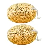 FIXOSHEE 2 Stück Badeschwamm Doppelseitig Weich Exfolierend mit Starkem Schmutzaufnahmevermögen...
