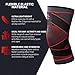 UFlex Athletics Knee Compression Brace for Men and Women - Non Slip Sleeve with Straps for Pain Relief, Meniscus Tear, Sports Safety in Basketball, Tennis - Single Wrap, Medium