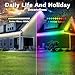 Permanent Outdoor RGB Lights,Waterproof Smart LED Eaves Lights with App/Remote Control,for Christmas and All Holiday Decor,Daily and Accent Lighting,House Roof and Garden Lighting (200FT)