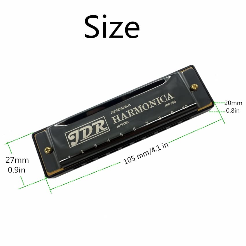 Harmonica Orgue à 10 orifices avec boîtier harpe Tuner C Tone Blues clue Jazz harmonica Kids - Les Beatles, Paul McCartney, John Lennon, RIngo Starr, George Harrison Harmonica Orgue à 10 orifices avec boîtier harpe Tuner C Tone Blues clue Jazz harmonica Kids – Image 4