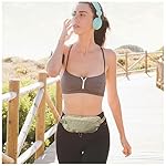 FuninCrea Money Belt, Nylon Fanny Pack Hidden Belt Bag with RFID Blocking for Women Men, Anti-theft Waist Pack Under Clothes with Adjustable Buckle for Travel, Running, Hiking, Cycling (khaki) - Image 5