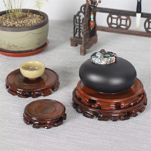 Pedestal de madera 3XL de alta resistencia para macetas y jarrones selectos 4