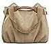Z-joyee Women's Ladies Casual Vintage Hobo Canvas Daily Purse Top Handle Shoulder Tote Shopper Handbag Satchel Bag, Khaki