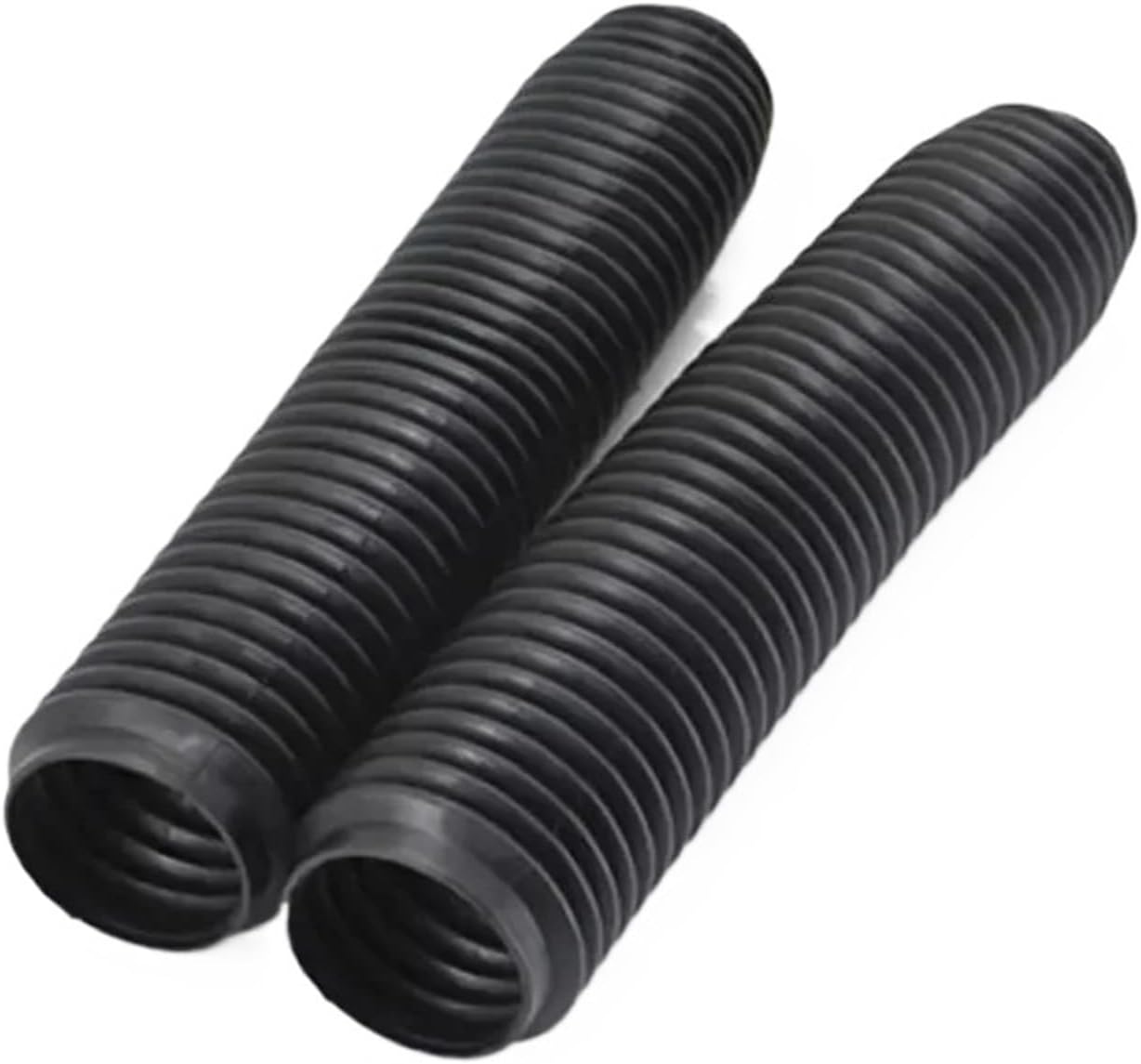 Fit for XR250 Large DR250 KDX200/250 DT200 DT230 Front Fork Cover Dustproof Shockproof Shock Absorber(Black)