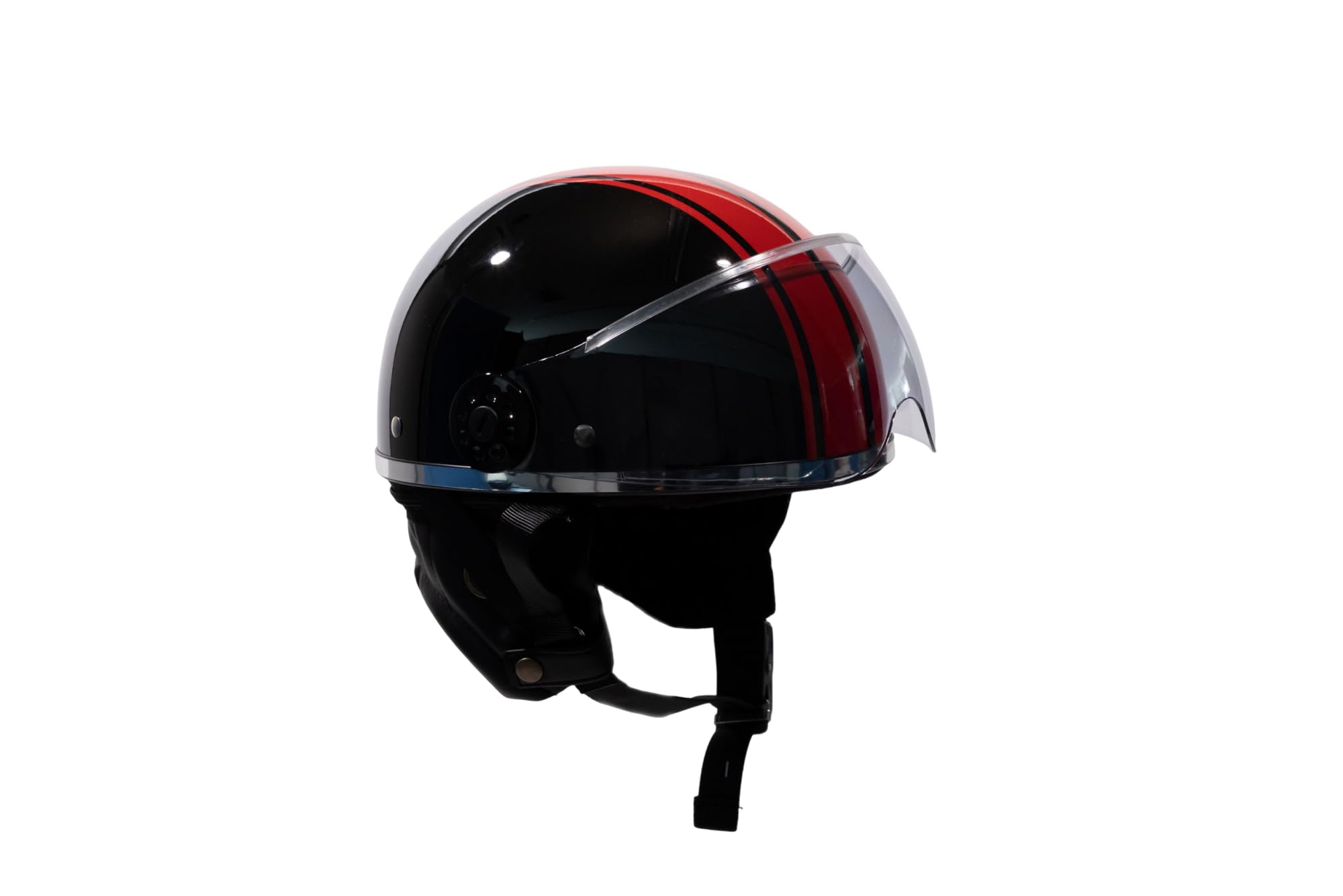 Amazon.co.jp: ニスコ(nisco) ヴィンテージヘルメット BK/RE NT-38