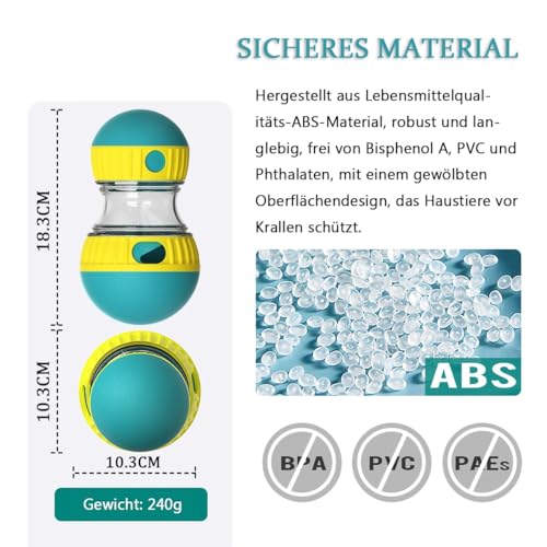 JWTEEE Intelligenzspielzeug für Hunde - Slow Feeder & Puzzle Spielzeug mit Futterfunktion, Denkspiele für Hunde (Hundeball, Spielzeugball, Hundespielzeug) für mittlere und große Hund (Green XL)