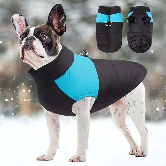 Foto 5 de 7 de FEimaX Abrigo para Perro Impermeable Chaqueta Cálido de Invierno y Otoño