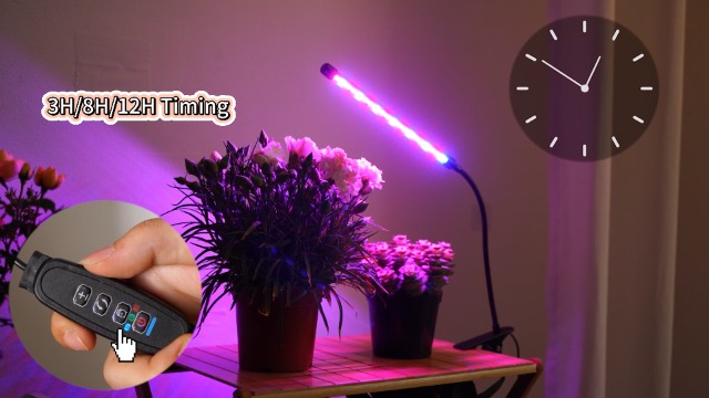 Image of Sunny Power Clip On Grow Lights for Indoor Plants Full Spectrum for Seeding