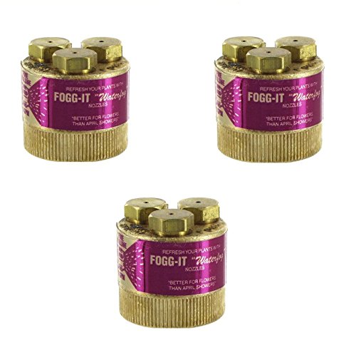 Pack of 3 - Fogg-It Misting Watering Nozzle 1 GPM - Fine Volume