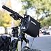 OUTON 2 in 1 Waterproof Bicycle Handlebar Bag & Shoulder Bag, Adjustable 2.5L-3L, Cycling Bike MTB Quick-Release Front Basket Frame Pouch PVC Tube Bag Roll Top Front Pannier Bag
