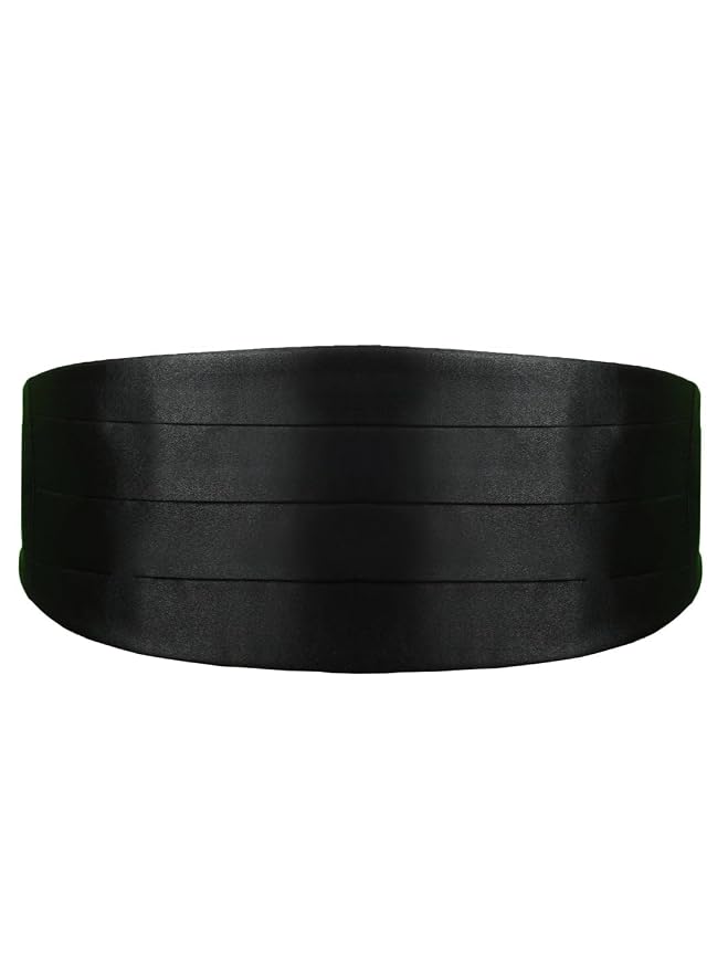 Peluche Debonair Black Cummerbund For Men