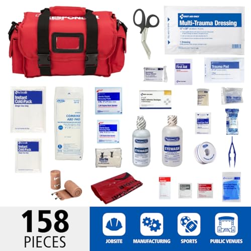 First Aid Only 520-FR All-Purpose First Responder Emergency First Aid Kit for Home, Work, and Travel, 158 Pieces - Image 2