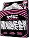 Ernie Ball Coiled Instrument Cable, Straight/Angle, 30ft, White (P06045)