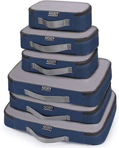 G4Free 3pcs/4pcs/6pcs/7pcs/9pcs Packing Cubes Suitcase Organiser Packing Bags Luggage Organiser Value Set for Travel Home Storage ((S+M+2L+Shoes Bag+2 Toiletry Bag+2 Laundry Bag)-9PC, Pink)