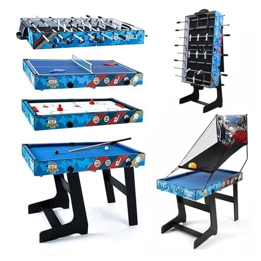 HLC 5 in 1 Multifunktionstisch spieltisch Tischkicker/Tischbillard/Tischtennis/Air Hockey/Basketballspiel
