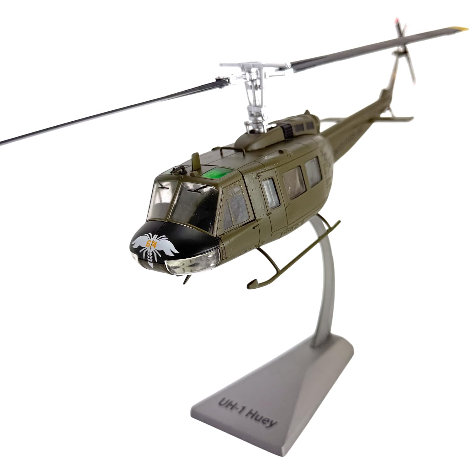 AirModels Bell UH-1H Huey Iroquois Diecast Metal Helicopter Model - 1:48 Scale Collectors Model Gift