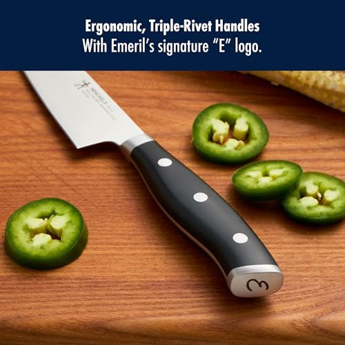Image of HENCKELS x EMERIL Lagasse The Nola Collection Razor-Sharp German 5.5-inch Prep Knife, Made in Company-Owned German Factory with Special Formula Steel perfected for almost 300 Years, Dishwasher Safe