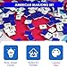 Doreimi Original Design American Mahjong Tile Set with 160 Acrylic Blue Back Tiles, Upgraded American Style Mahjong Game with Portable Bag and 4 Dices, Classic Board Games for Family Night