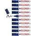 Produktbild edding 550 Permanentmarker - blau - 10 Stifte - Rundspitze 3-4 mm - wasserfest, schnell-trocknend - wischfest - für Karton, Kunststoff, Holz, Metall, Glas