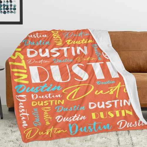 Personalized Blankets for Kids with Names Customized Blankets with Name for Adult Custom Blanket Gift for Birthday Christmas Valentines Day Gift