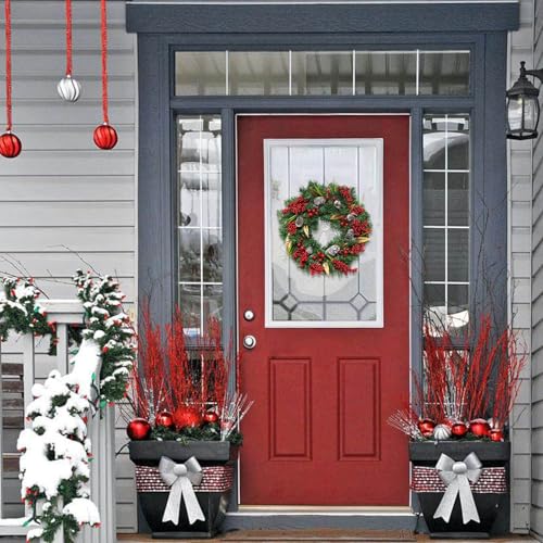Couronne de rotin de noël pour sublimer votre porte d'entrée dès l'automne